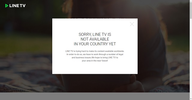 LINE TVยังไม่สามารถดูได้ที่ต่างประเทศ