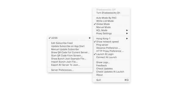 【Mac】 UCSS | วิธีตั้งค่าและวิธีใช้แอพ Shadowsocks